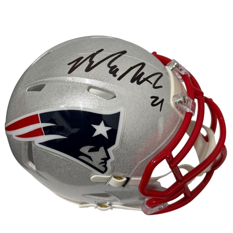 Malcolm Butler Signed New England Patriots Speed Mini Helmet JSA Witness COA