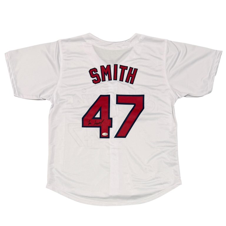 Lee Smith Signed Autographed St. Louis Cardinals Custom Jersey JSA Witness COA