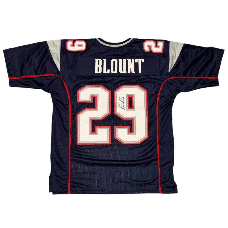 LeGarrette Blount Signed New England Patriots Custom Jersey JSA Witness COA