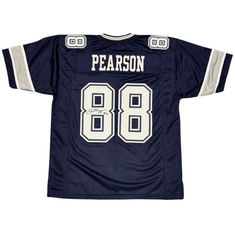 Drew Pearson Signed Dallas Cowboys Custom Jersey w/ HOF 21 JSA Witness COA