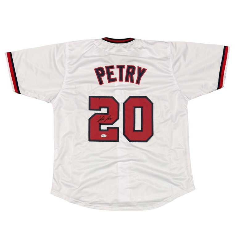Ethan Petry Signed Autographed Washington Nationals Custom Jersey JSA COA