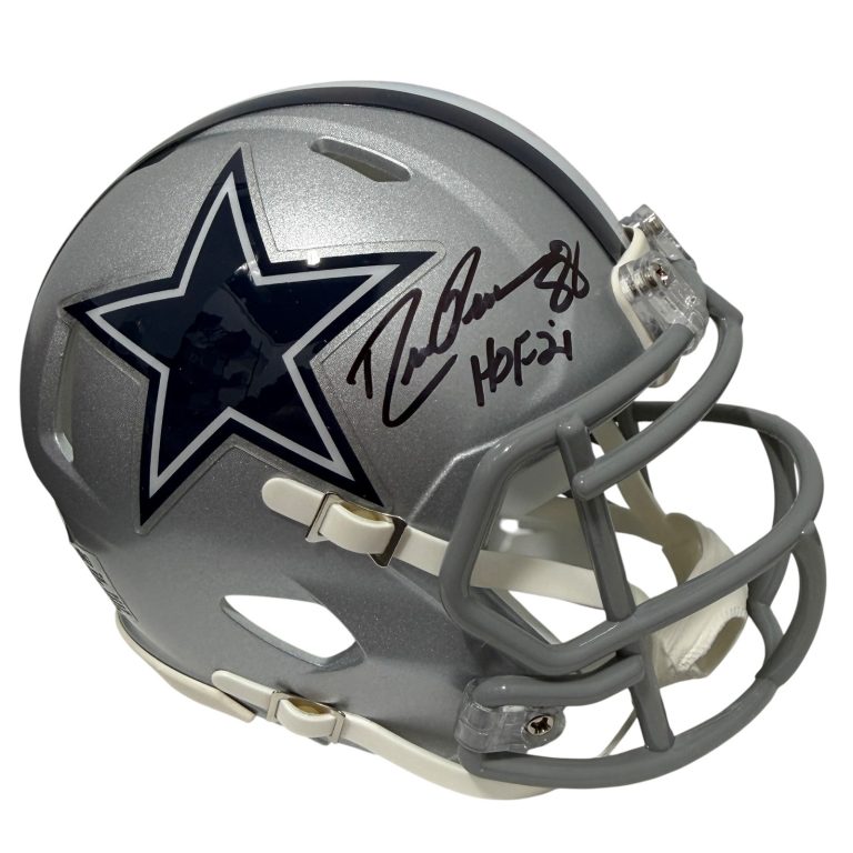 Drew Pearson Signed Dallas Cowboys Speed Mini Helmet w/ HOF 21 JSA Witness COA