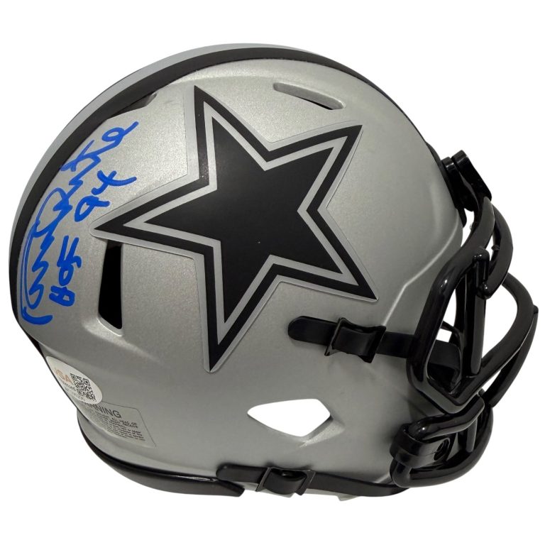 Randy White Signed Dallas Cowboys Rave Mini Helmet w/ HOF 94 JSA Witness COA
