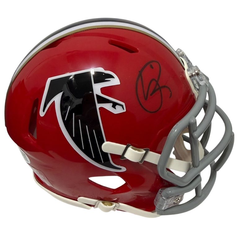 Andre Rison Signed Atlanta Falcons TB 66-69 Mini Helmet JSA Witness COA
