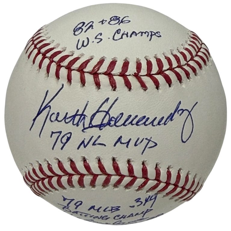 Keith Hernandez Signed Autographed ROMLB Baseball w/ 4 Stat Inscs JSA COA Mets