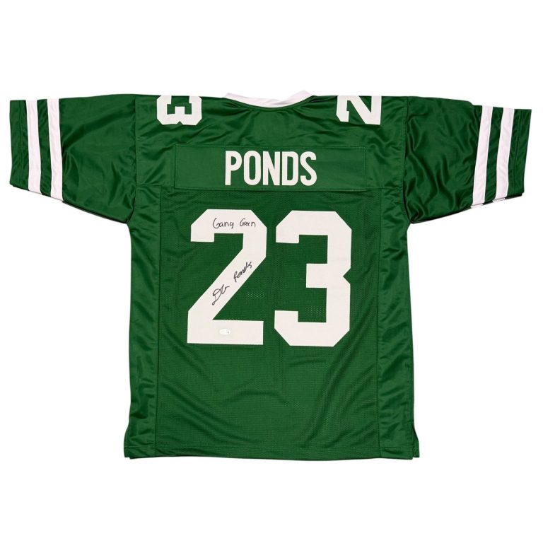 D'Angelo Ponds Signed New York Jets Custom w/ Gang Green Jersey JSA Witness COA