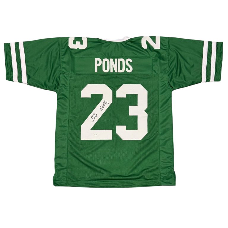 D'Angelo Ponds Signed Autographed New York Jets Custom Jersey JSA Witness COA