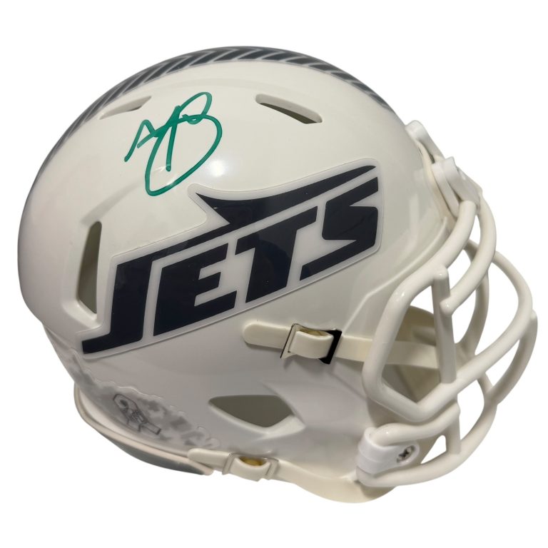Minkah Fitzpatrick Signed New York Jets Salute Mini Helmet JSA Witness COA