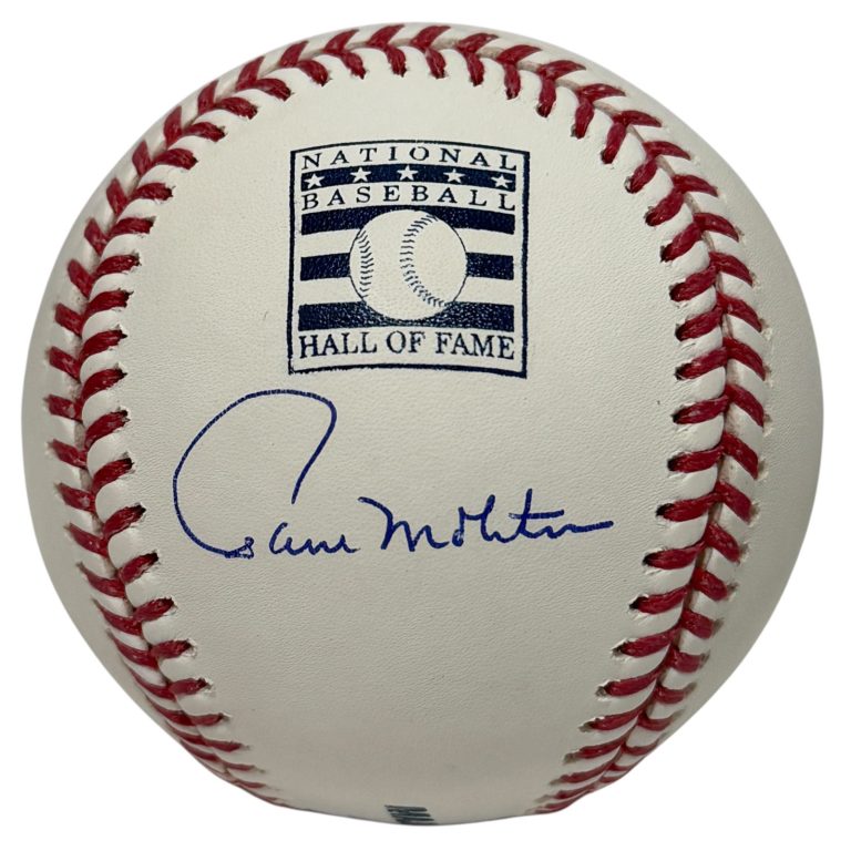 Paul Molitor Signed Autographed HOF Baseball JSA Witness COA