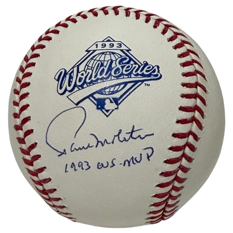 Paul Molitor Signed 1993 World Series Baseball w/ 1993 WS MVP JSA Witness COA