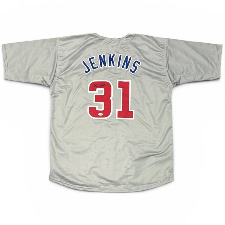 Fergie Jenkins Signed Autographed Chicago Cubs Custom Jersey JSA Witness COA