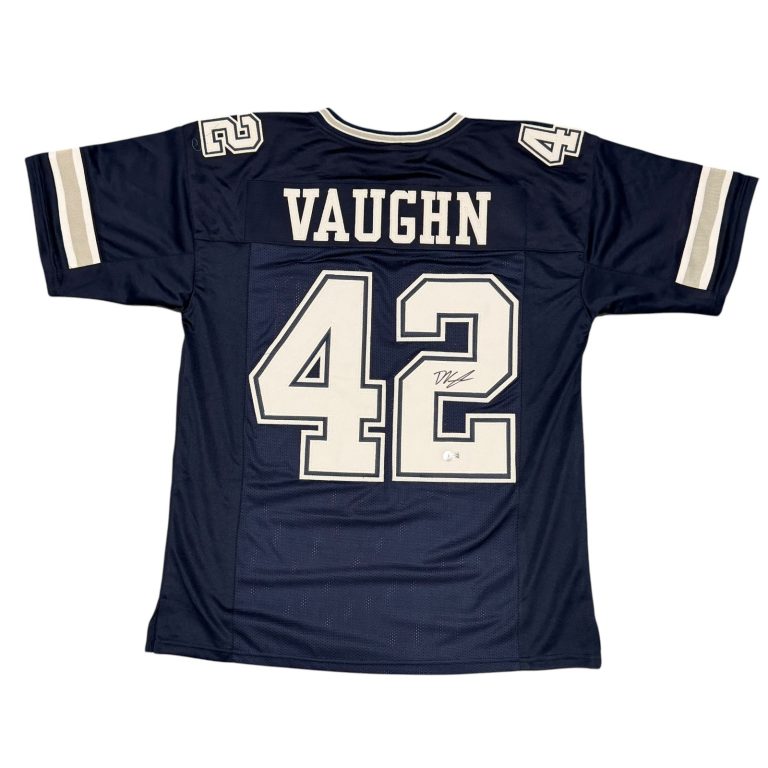 Deuce Vaughn Signed Dallas Cowboys Custom Jersey Beckett Witness BAS COA