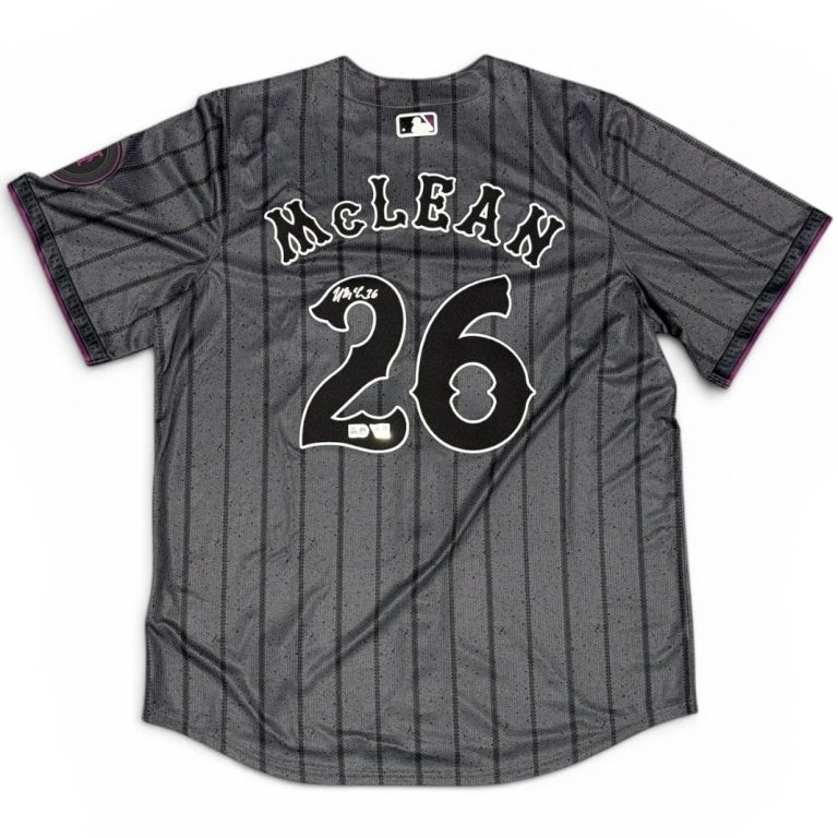 Nolan McLean Signed New York Mets City Connect Nike Jersey FANATICS COA