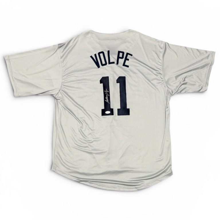 Anthony Volpe Signed Full Signature New York Yankees Custom Jersey JSA COA