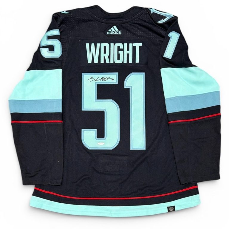 Shane Wright Signed Autographed Seattle Kraken Adidas Jersey Upper Deck UDA COA