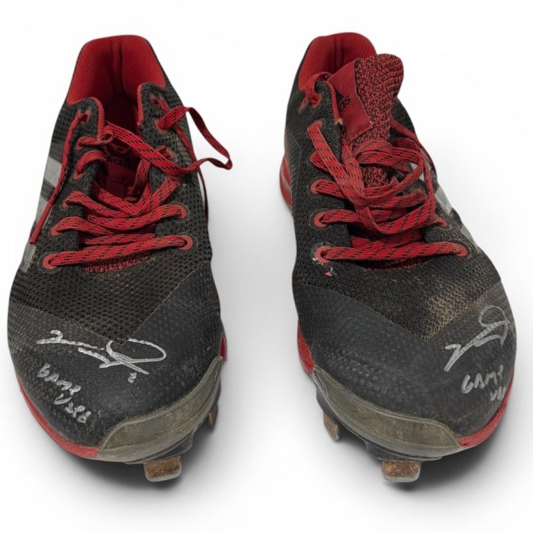 Victor Robles Signed Game Used Adidas Baseball Cleats (PAIR) ONYX COA Nationals