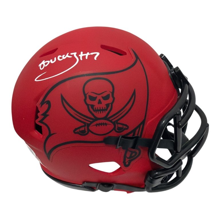 Bucky Irving Signed  Tampa Bay Buccaneers Rave Mini Helmet JSA Witness COA
