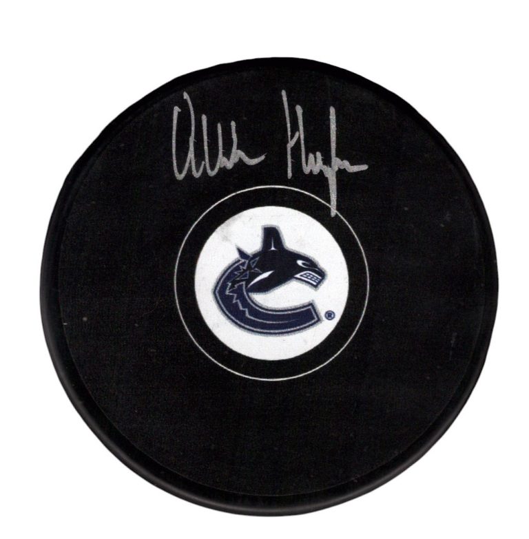 Quinn Hughes Signed Autographed Vancouver Canucks Logo Puck Fanatics COA