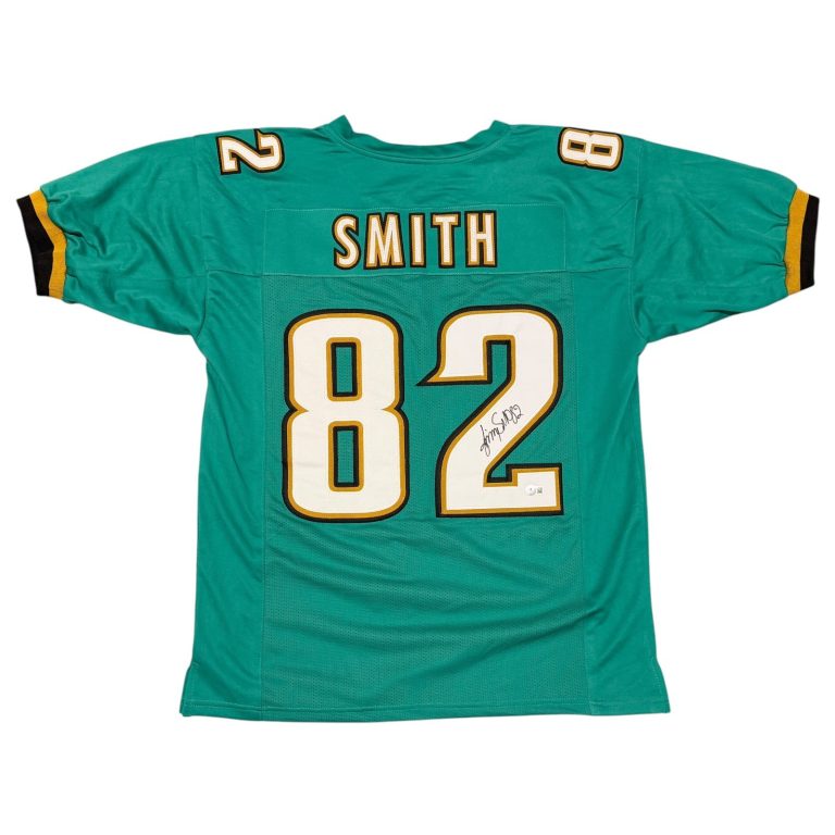Jimmy Smith Signed Jacksonville Jaguars Custom Jersey Beckett Witness BAS COA T