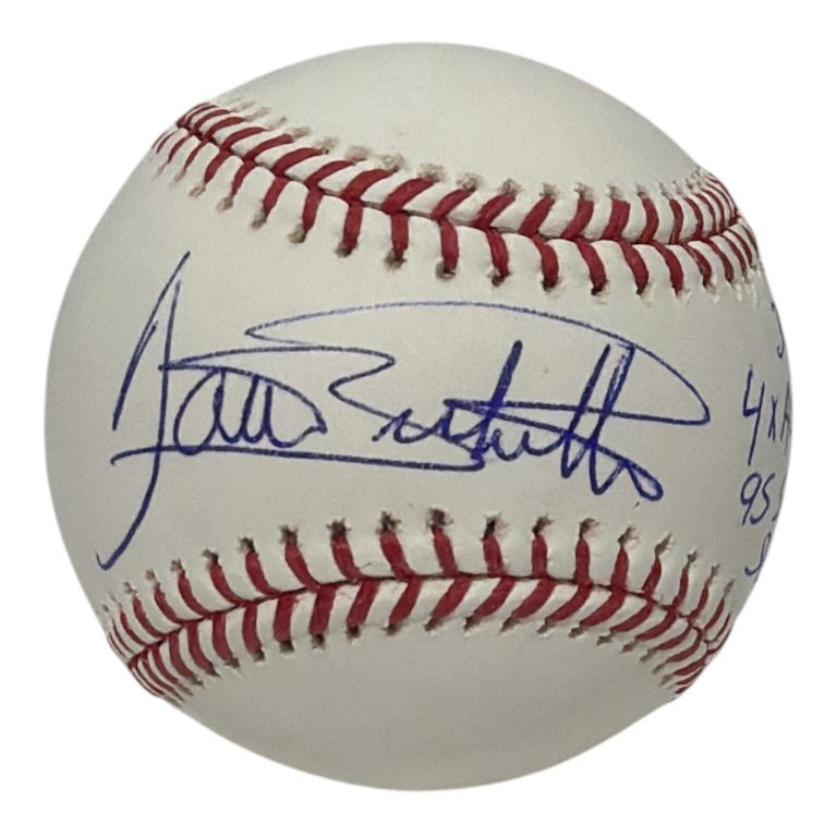 Dante Bichette Signed Autographed ROMLB Baseball w/ 5x Insc JSA COA Rockies