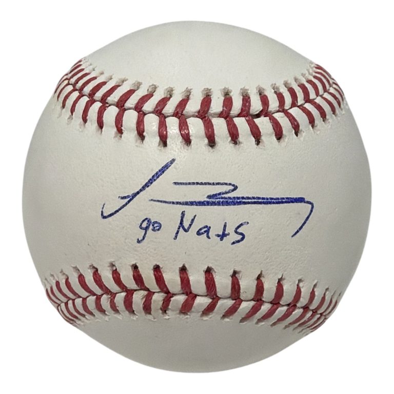 Travis Syroka Signed Autographed ROMLB Baseball w/ Go Nats! JSA COA Nationals