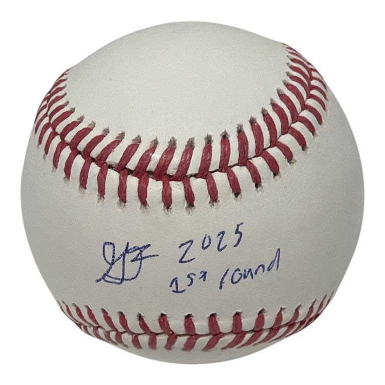 Gavin Fien Signed Autographed ROMLB Baseball w/ 2025 1st Round JSA COA Nationals