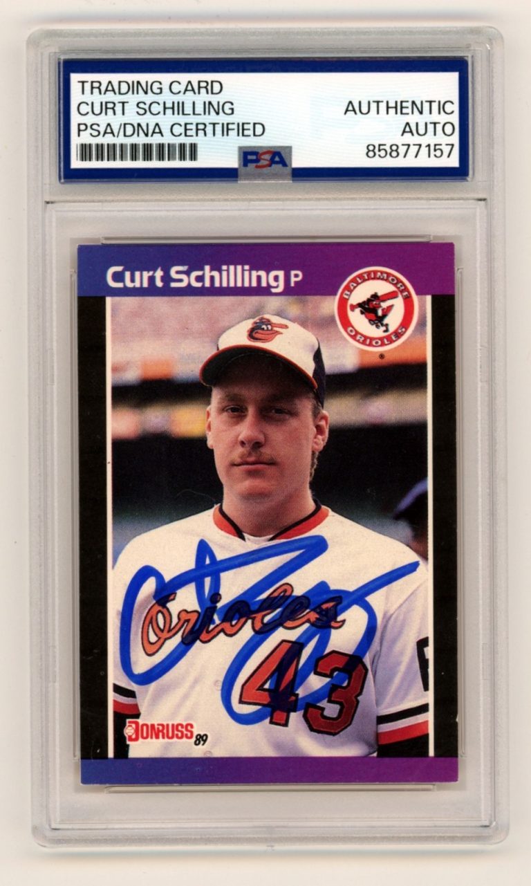 Curt Schilling 1989 Donruss #635 Signed Autograph Rookie RC PSA Authentic Auto