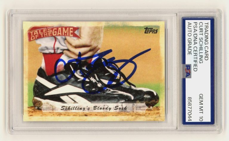 Curt Schilling 2010 Topps #TOG-21 Tales of the Game Signed Auto PSA 10 Auto
