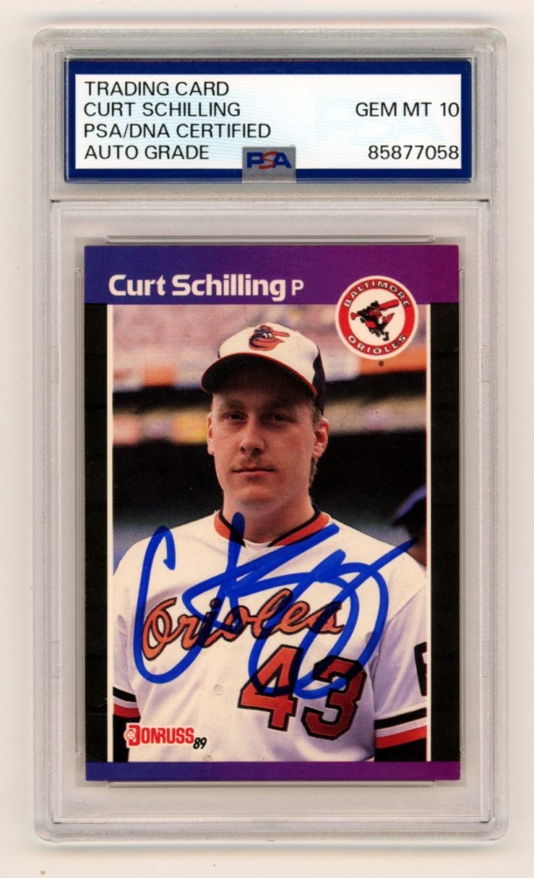 Curt Schilling 1989 Donruss #635 Signed Autograph Rookie RC PSA 10 Auto Orioles