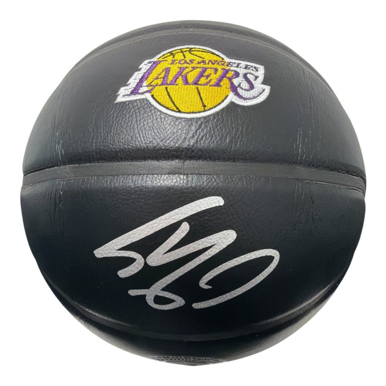Shaquille O'Neal Signed Black Lakers Wilson Premiere NBA Basketball JSA Wit. COA