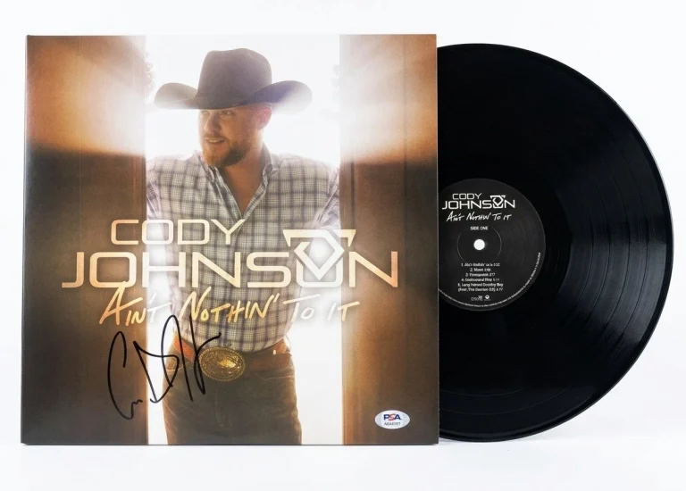 Cody Johnson Signed Ain’t Nothin To It Vinyl Record Autographed LP PSA Authentic