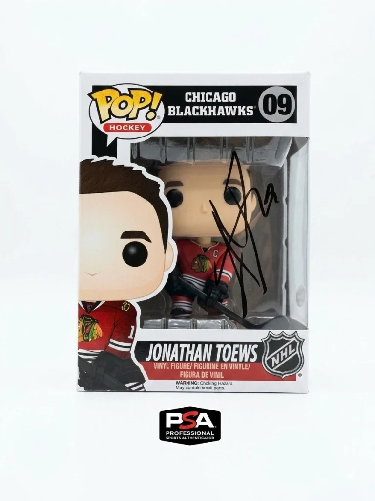 Jonathan Toews Signed Funko Pop #09 PSA Authentic Autograph Blackhawks
