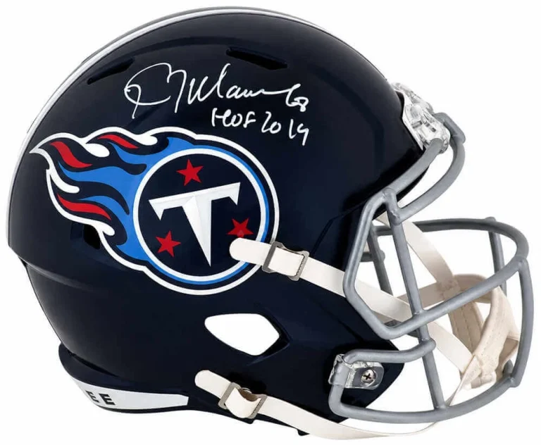 Kevin Mawae Signed Titans Navy Riddell Full Size Replica Helmet w/HOF - (SS COA)