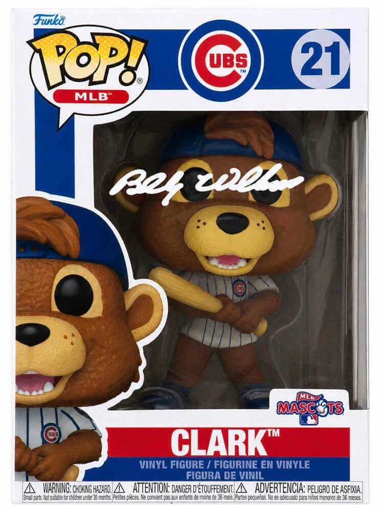 Billy Williams Signed Cubs Clark Mascot Funko Pop Doll #21 (SCHWARTZ SPORTS COA)