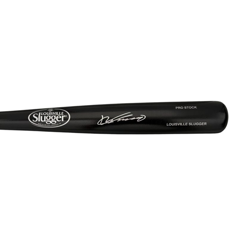 Vladimir Guerrero Sr. Signed Louisville Slugger Black Bat JSA Witness COA