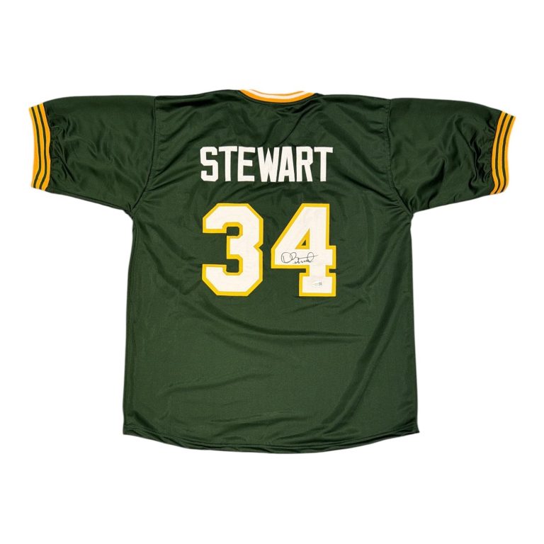 Dave Stewart Signed Autographed Oakland Athletics Custom Jersey JSA Witness COA