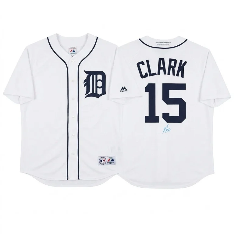 Max Clark Signed Jersey JSA Authentic Autograph Detroit Tigers Medium