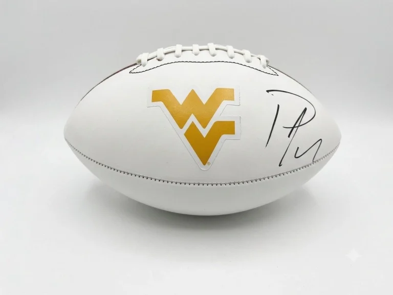 Pat Mcafee Signed Football Beckett Authentic Autograph West Virginia Colts