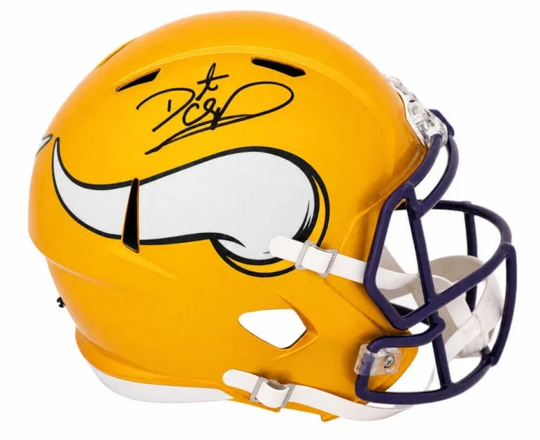 Daunte Culpepper Signed Vikings FLASH Riddell Full Size Replica Helmet -(SS COA)