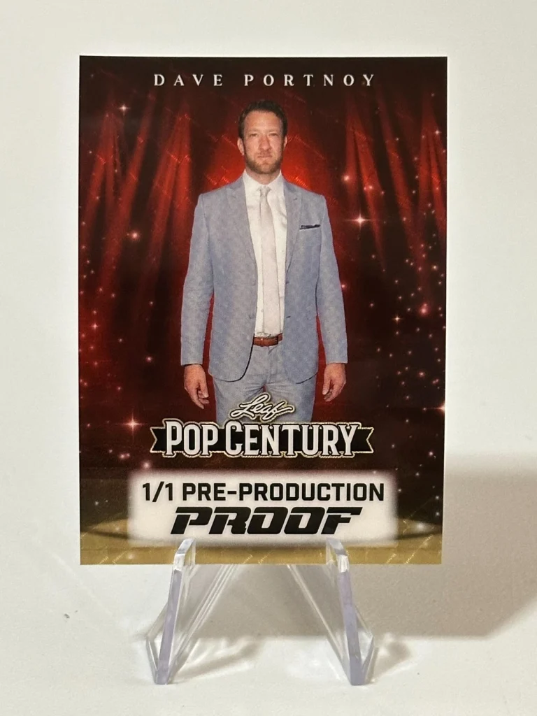2026 Leaf Metal Pop Century Dave Portnoy Red 1/1 Pre-Production Proof Card