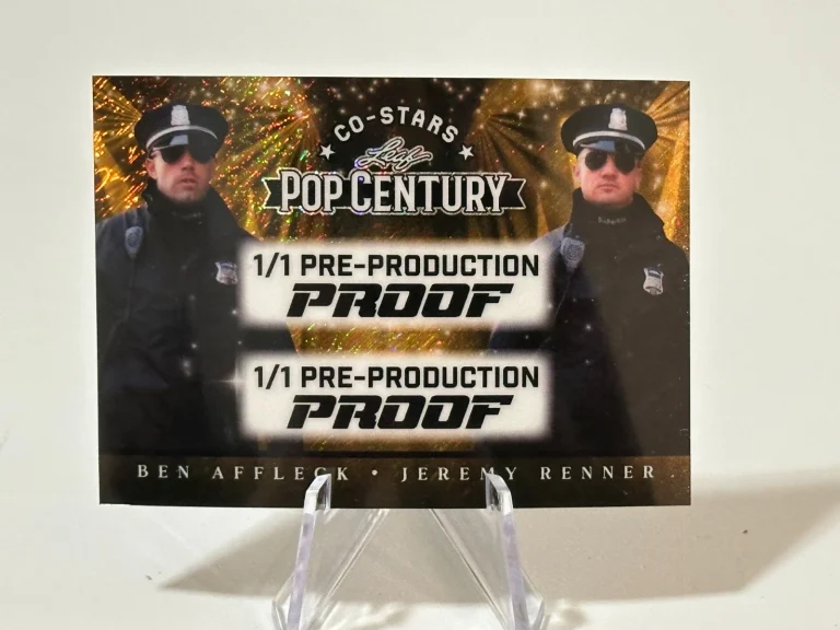 2026 Leaf Metal Pop Century Ben Affleck Jeremy Renner 1/1 Pre-Production Proof