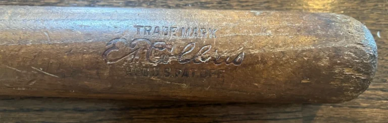 1925-27 EDDIE COLLINS ANTIQUE WOOD BASEBALL BAT 125 LOUISVILLE SLUGGER OLD 35