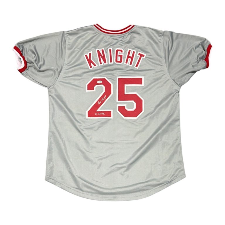 Ray Knight Signed Cincinnati Reds Custom Jersey w/ 2x All Star JSA COA