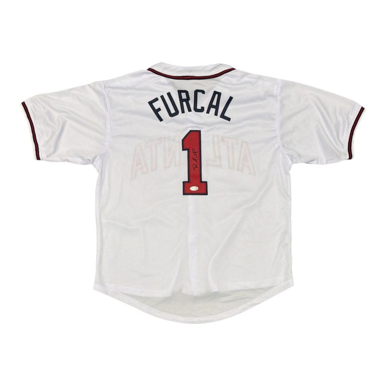 Rafael Furcal Signed Autographed Atlanta Braves Custom Jersey JSA Witness COA