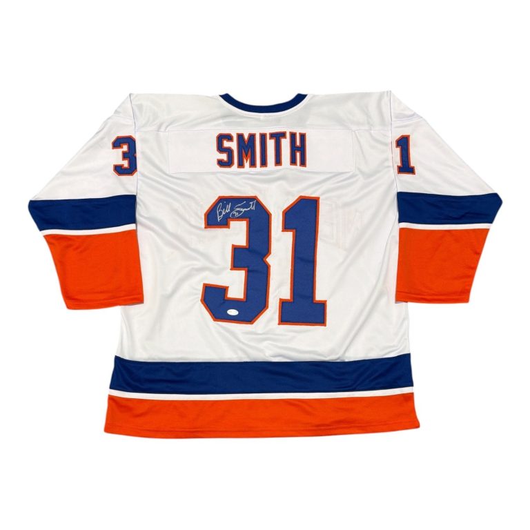 Billy Smith Signed Autographed New York Islanders Custom Jersey JSA Witness COA