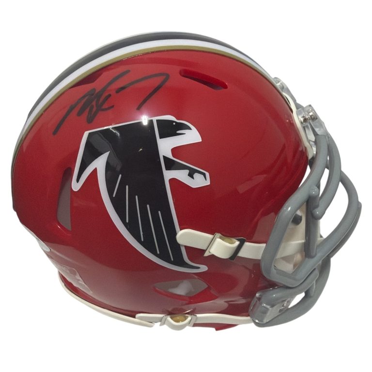 Michael Vick Signed Atlanta Falcons TB Red Mini Helmet JSA Witness COA
