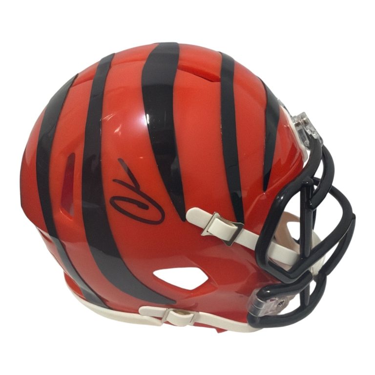Chad Johnson Signed Cincinnati Bengals Speed Mini Helmet JSA Witness COA
