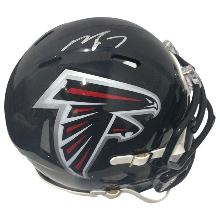 Michael Vick Signed Autographed Atlanta Falcons TB Mini Helmet JSA Witness COA