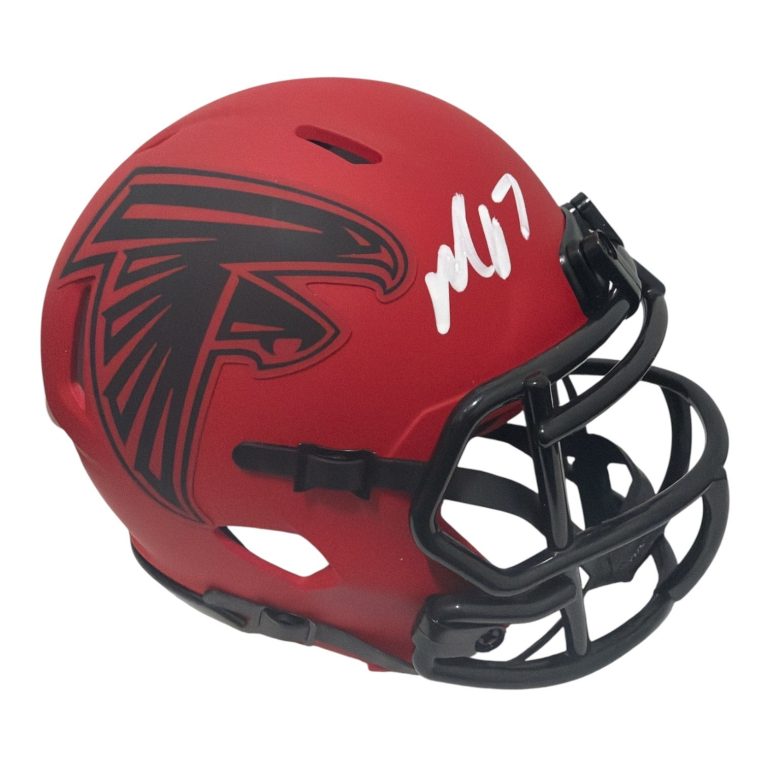 Michael Vick Signed Autographed Atlanta Falcons Rave Mini Helmet JSA Witness COA