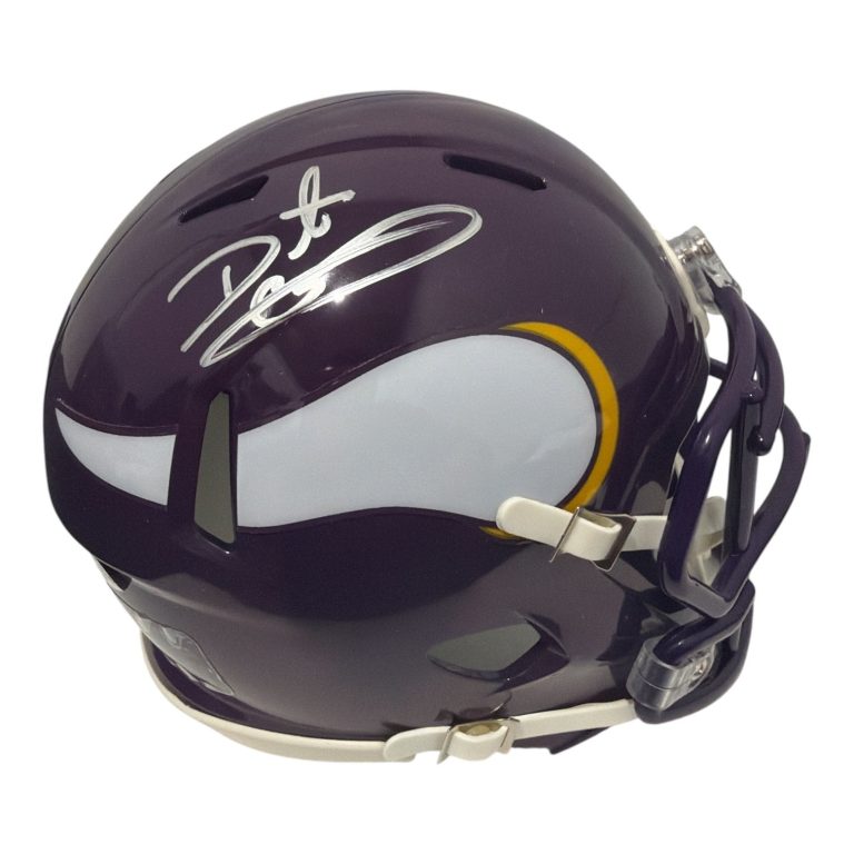 Daunte Culpepper Signed Minnesota Vikings TB Mini Helmet JSA Witness COA